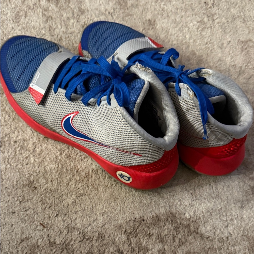 Nike Kids Gray and Red Sneakers
